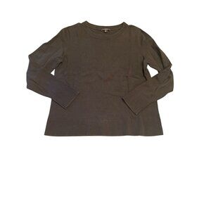 COS Black Crewneck Cotton Sweater Medium Minimalist Career Professional